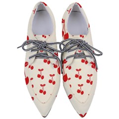 Cherries Pointed Oxford Shoes by nateshop