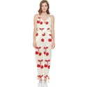 Cherries Sleeveless Tie Ankle Chiffon Jumpsuit View1