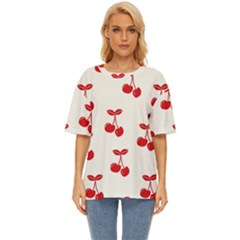 Cherries Oversized Basic Tee by nateshop