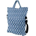 Floral-001 Fold Over Handle Tote Bag View2