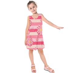 Floral-002 Kids  Sleeveless Dress by nateshop