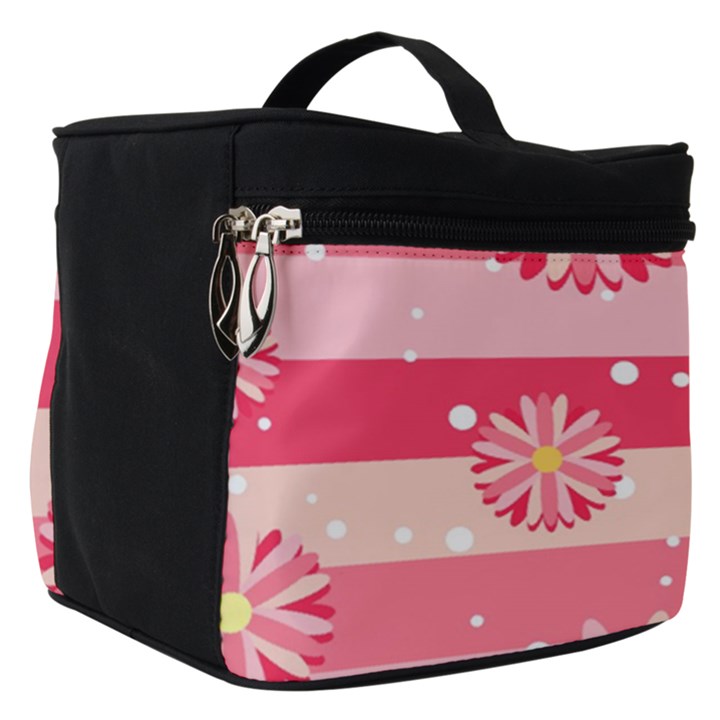 Floral-002 Make Up Travel Bag (Small)