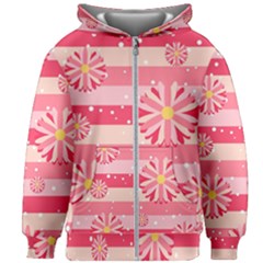 Floral-002 Kids  Zipper Hoodie Without Drawstring by nateshop