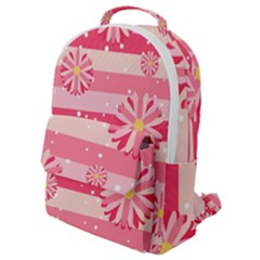 Floral-002 Flap Pocket Backpack (small)