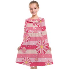 Floral-002 Kids  Midi Sailor Dress by nateshop