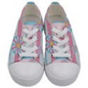 Flowers-023 Kids  Low Top Canvas Sneakers View1