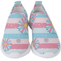 Flowers-023 Kids  Slip On Sneakers by nateshop