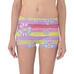 Flowers-024 Boyleg Bikini Bottoms by nateshop