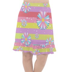 Flowers-024 Fishtail Chiffon Skirt by nateshop