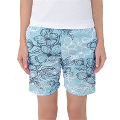 Flowers-25 Women s Basketball Shorts by nateshop