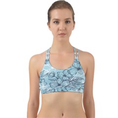 Flowers-25 Back Web Sports Bra by nateshop