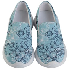 Flowers-25 Kids Lightweight Slip Ons by nateshop