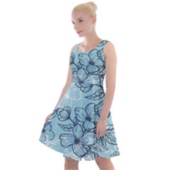 Flowers-25 Knee Length Skater Dress by nateshop