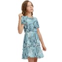 Flowers-25 Kids  Puff Sleeved Dress View2