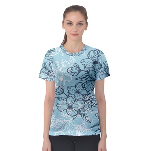 Flowers-25 Women s Sport Mesh Tee by nateshop