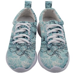 Flowers-25 Kids Athletic Shoes by nateshop