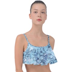 Flowers-25 Frill Bikini Top by nateshop