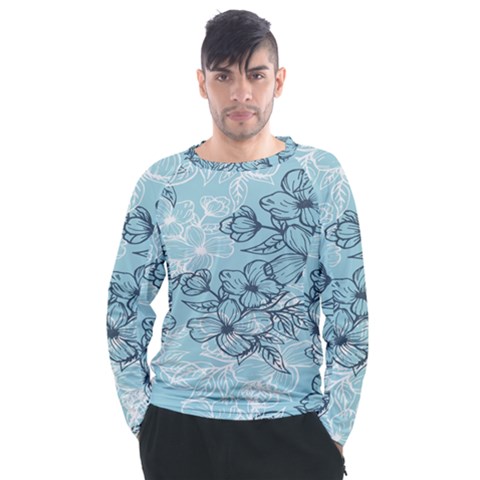 Flowers-25 Men s Long Sleeve Raglan Tee by nateshop