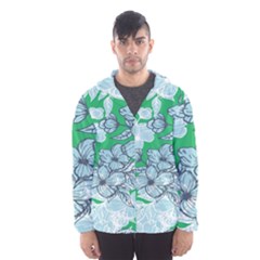 Flowers-26 Men s Hooded Windbreaker by nateshop