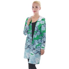 Flowers-26 Hooded Pocket Cardigan by nateshop