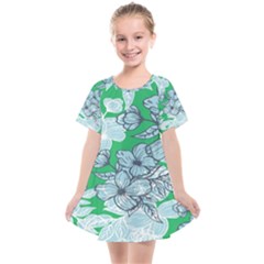 Flowers-26 Kids  Smock Dress by nateshop