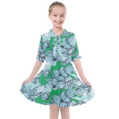 Flowers-26 Kids  All Frills Chiffon Dress by nateshop