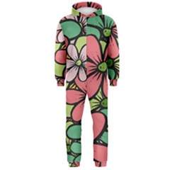 Flowers-27 Hooded Jumpsuit (men) by nateshop