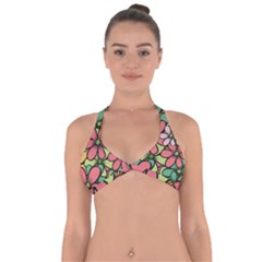 Flowers-27 Halter Neck Bikini Top