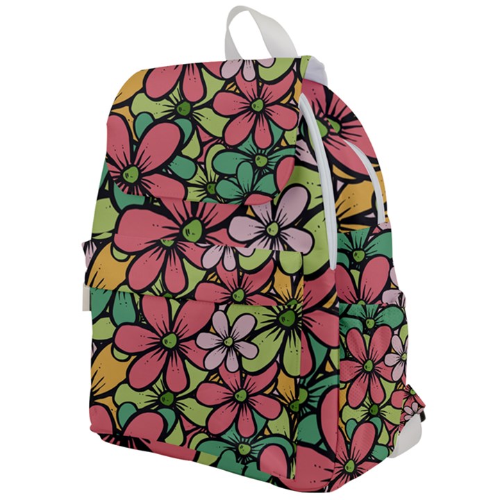 Flowers-27 Top Flap Backpack