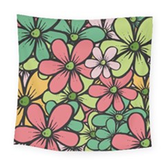 Flowers-27 Square Tapestry (large)