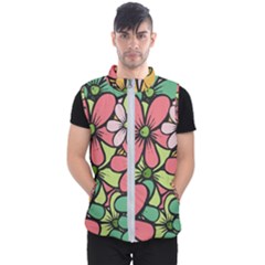 Flowers-27 Men s Puffer Vest