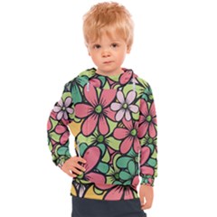 Flowers-27 Kids  Hooded Pullover by nateshop