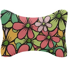 Flowers-27 Seat Head Rest Cushion