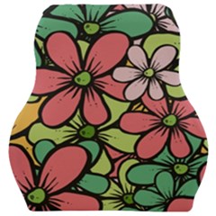 Flowers-27 Car Seat Velour Cushion 