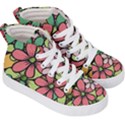 Flowers-27 Kids  Hi-Top Skate Sneakers View3