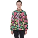 Flowers-27 Women s High Neck Windbreaker View1