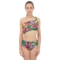 Flowers-27 Spliced Up Two Piece Swimsuit by nateshop