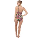 Flowers-27 High Neck One Piece Swimsuit View2