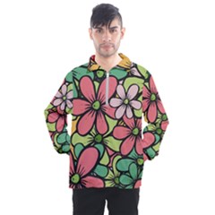 Flowers-27 Men s Half Zip Pullover