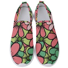 Flowers-27 Men s Slip On Sneakers