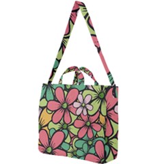 Flowers-27 Square Shoulder Tote Bag by nateshop