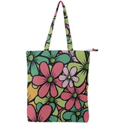 Flowers-27 Double Zip Up Tote Bag