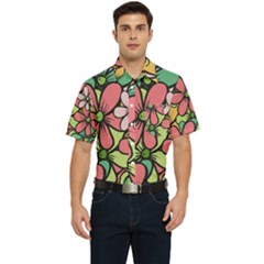 Flowers-27 Men s Short Sleeve Pocket Shirt  by nateshop