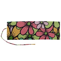 Flowers-27 Roll Up Canvas Pencil Holder (m)