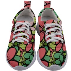 Flowers-27 Kids Athletic Shoes by nateshop