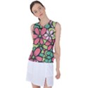 Flowers-27 Women s Sleeveless Sports Top View1