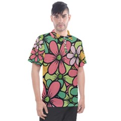 Flowers-27 Men s Polo Tee