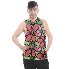 Flowers-27 Men s Sleeveless Hoodie