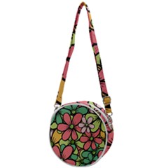 Flowers-27 Crossbody Circle Bag by nateshop