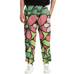 Flowers-27 Men s Elastic Waist Pants